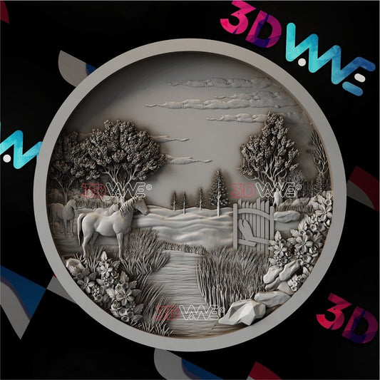 Ranch scene 3d stl - 3DWave.us