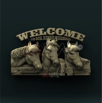 Thumbnail for RANCH WELCOME SIGN 3D STL 3DWave