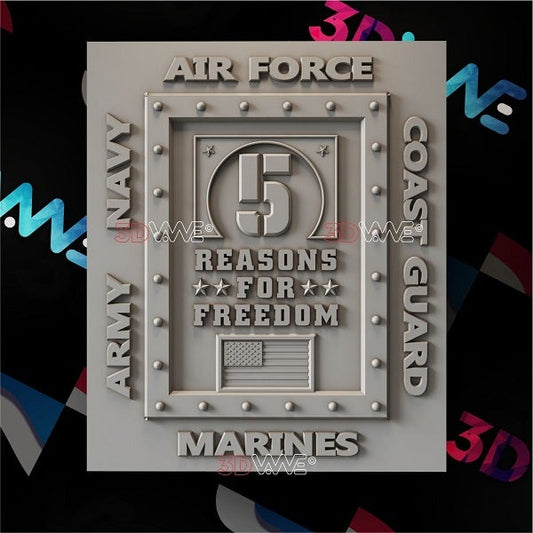 REASONS FOR FREEDOM 3d stl 3DWave.us