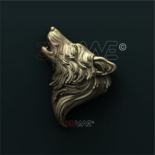 ROARING WOLF 3D STL 3DWave
