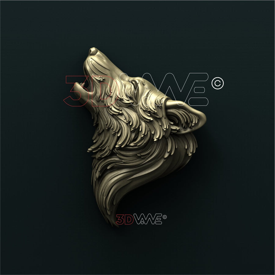 ROARING WOLF 3D STL 3DWave