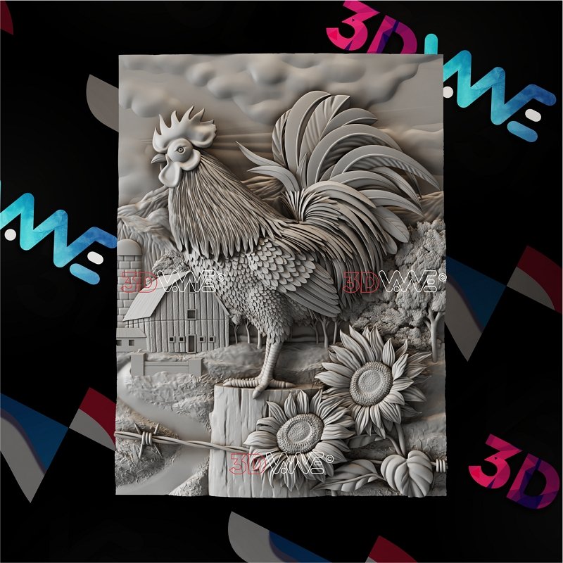 ROOSTER 3d stl 3DWave.us