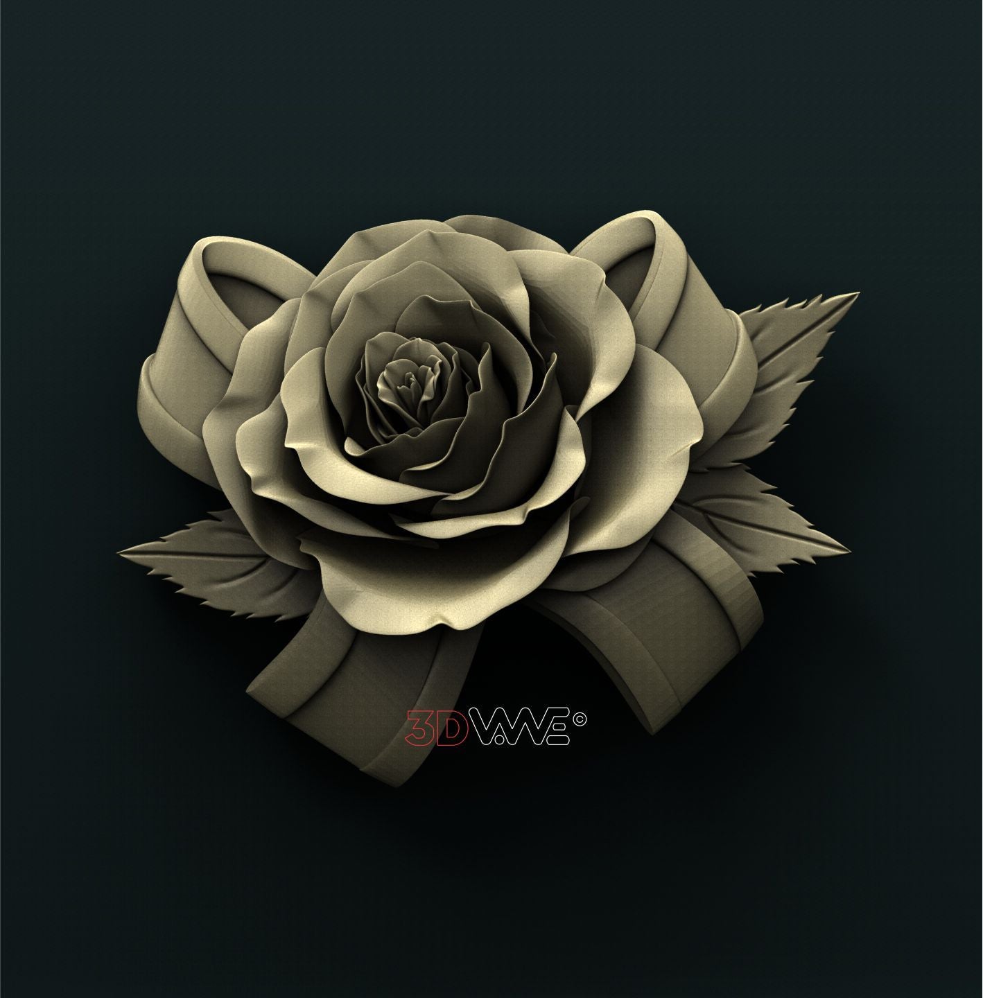 ROSE 3D STL 3DWave