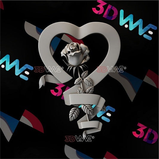 ROSE OF LOVE 3d stl 3DWave.us