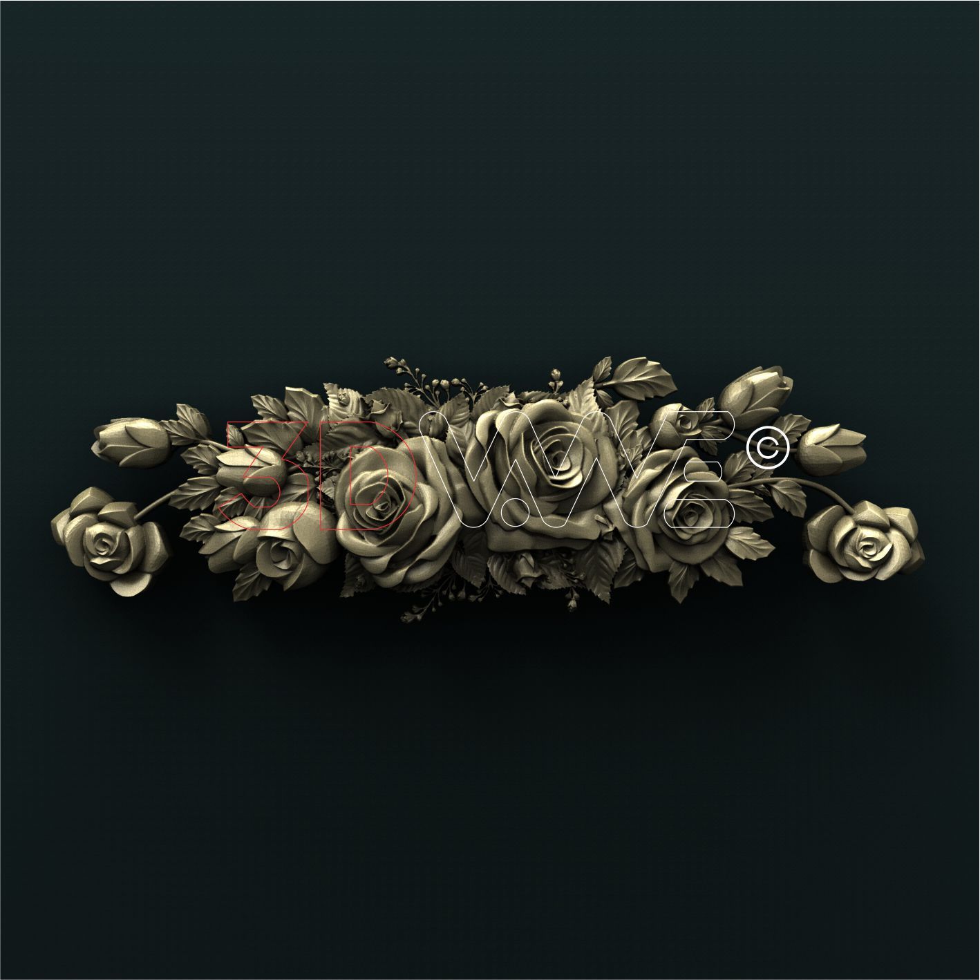 ROSES 3D STL 3DWave