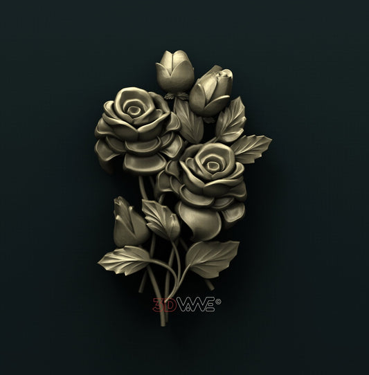 ROSES 3D STL 3DWave