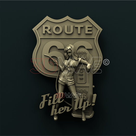 ROUTE 66 3D STL 3DWave