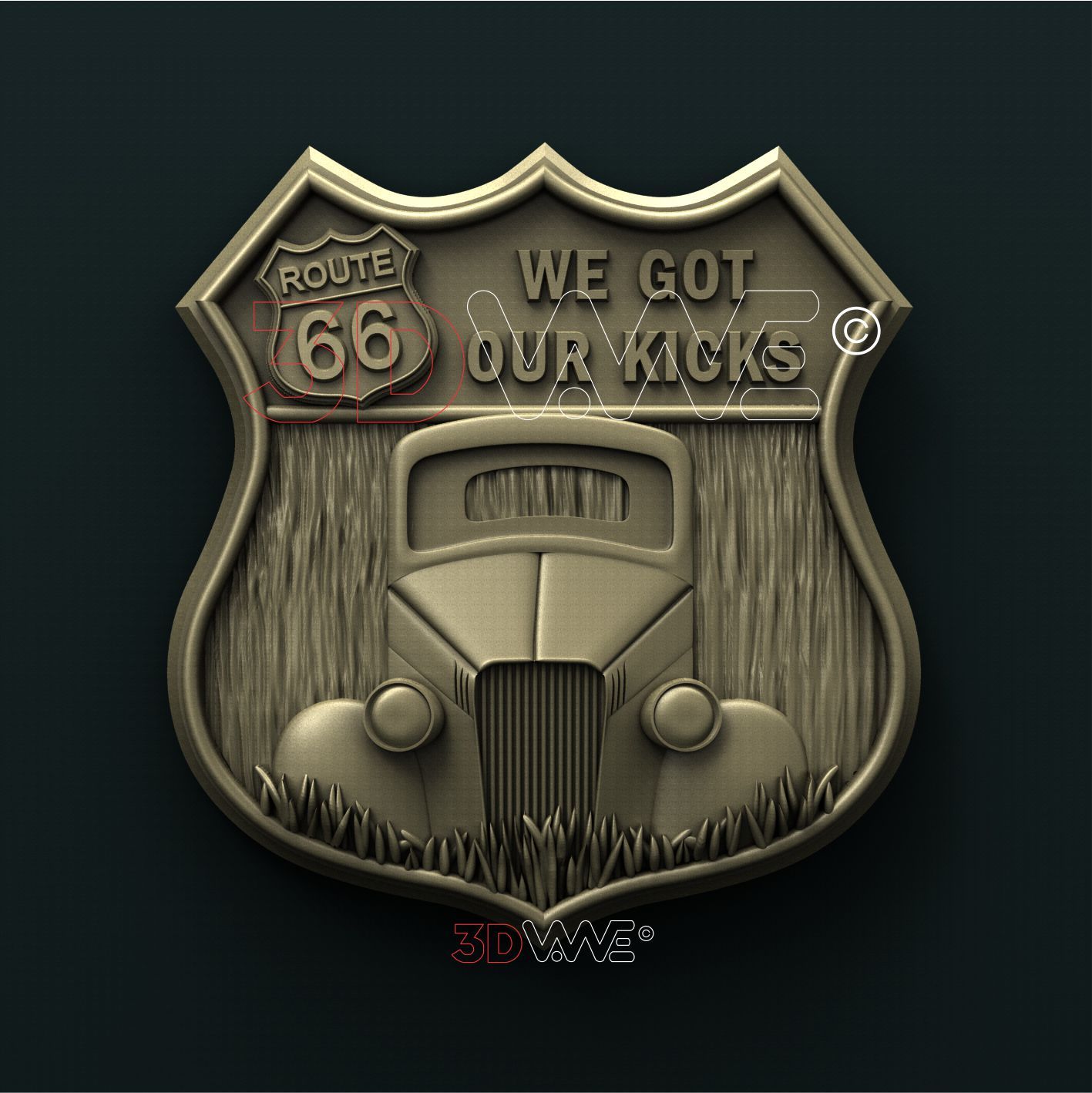 ROUTE 66 3D STL 3DWave