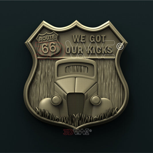 ROUTE 66 3D STL 3DWave