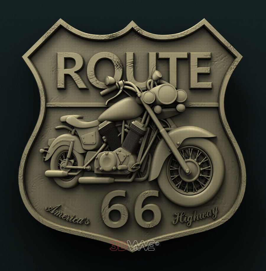 ROUTE 66 3D STL 3DWave