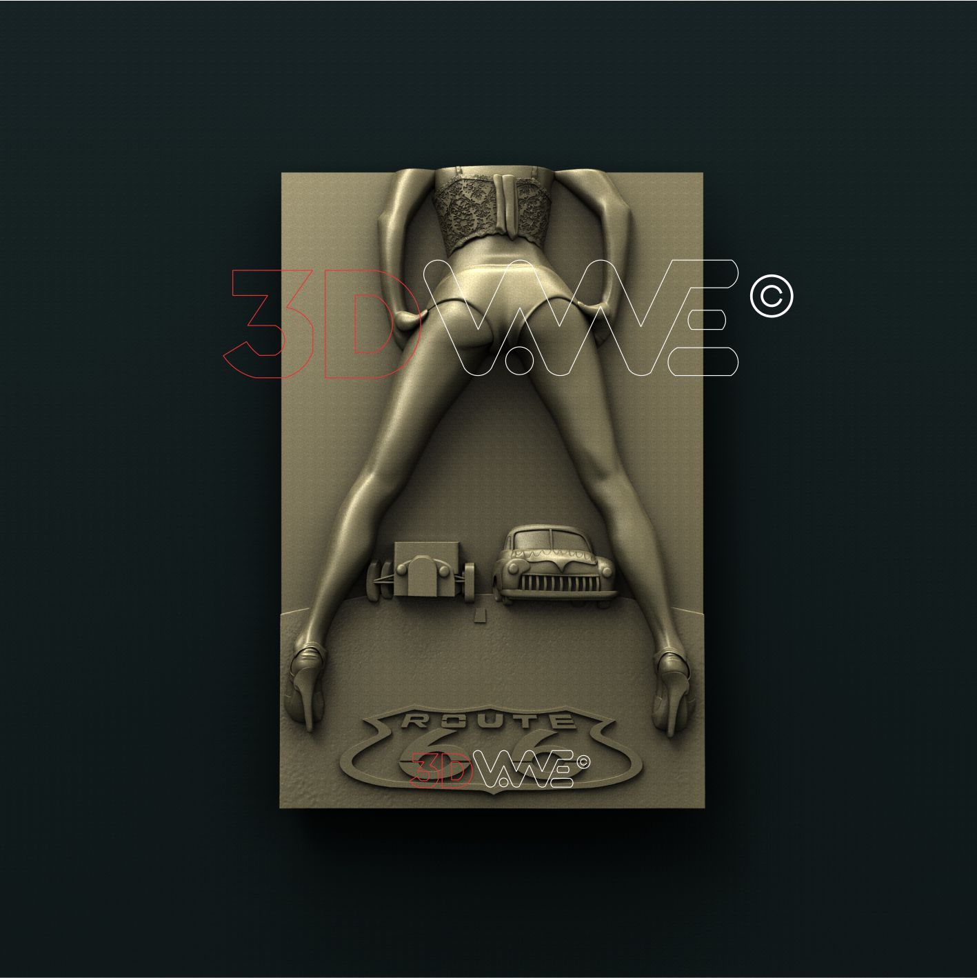 ROUTE 66 3d stl 3DWave