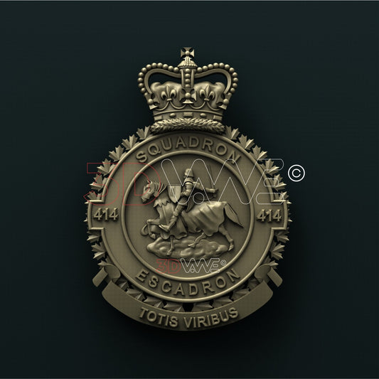 ROYAL CANADIAN AIR FORCE, 414 SQUADRON 3D STL 3DWave