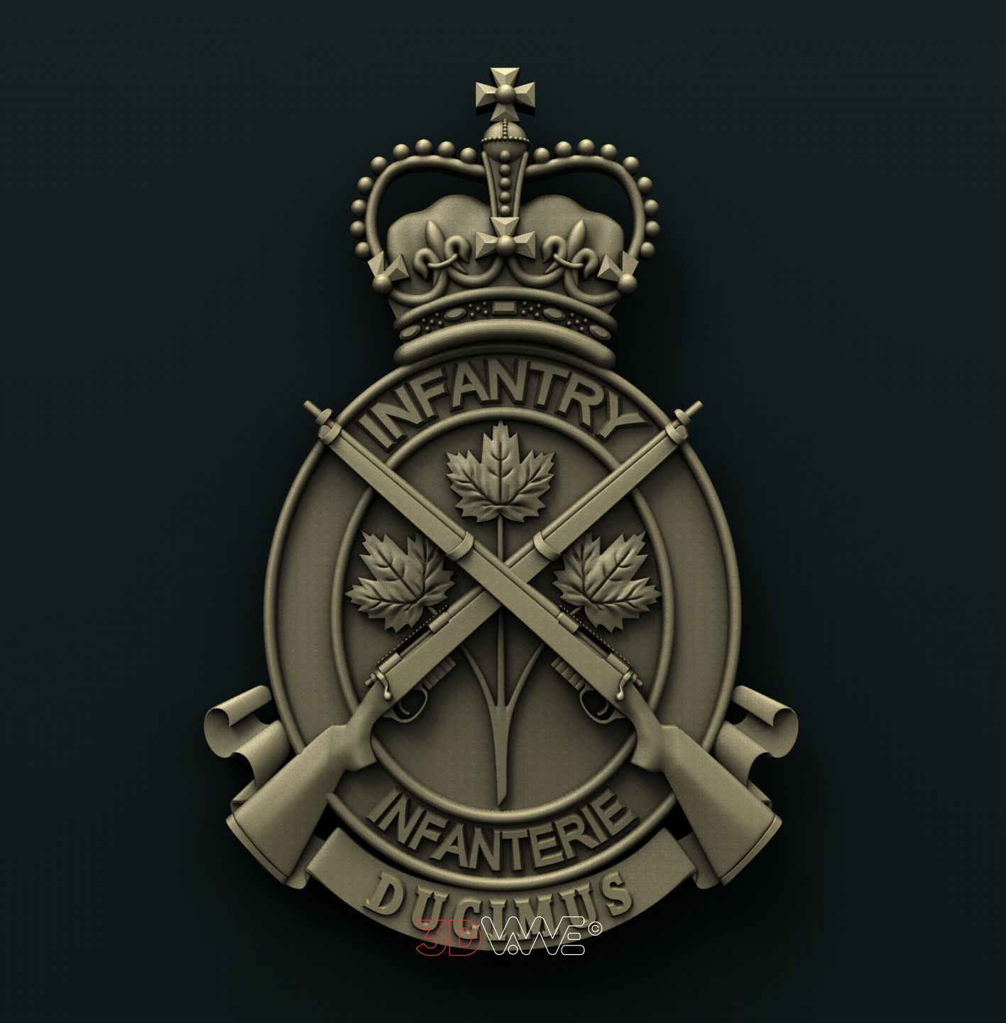ROYAL CANADIAN INFANTRY CORPS 3D STL 3DWave