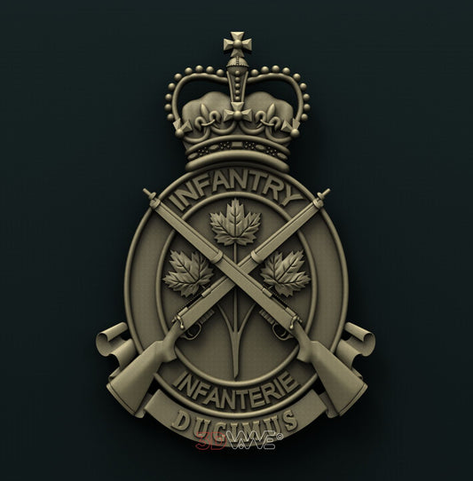 ROYAL CANADIAN INFANTRY CORPS 3D STL 3DWave