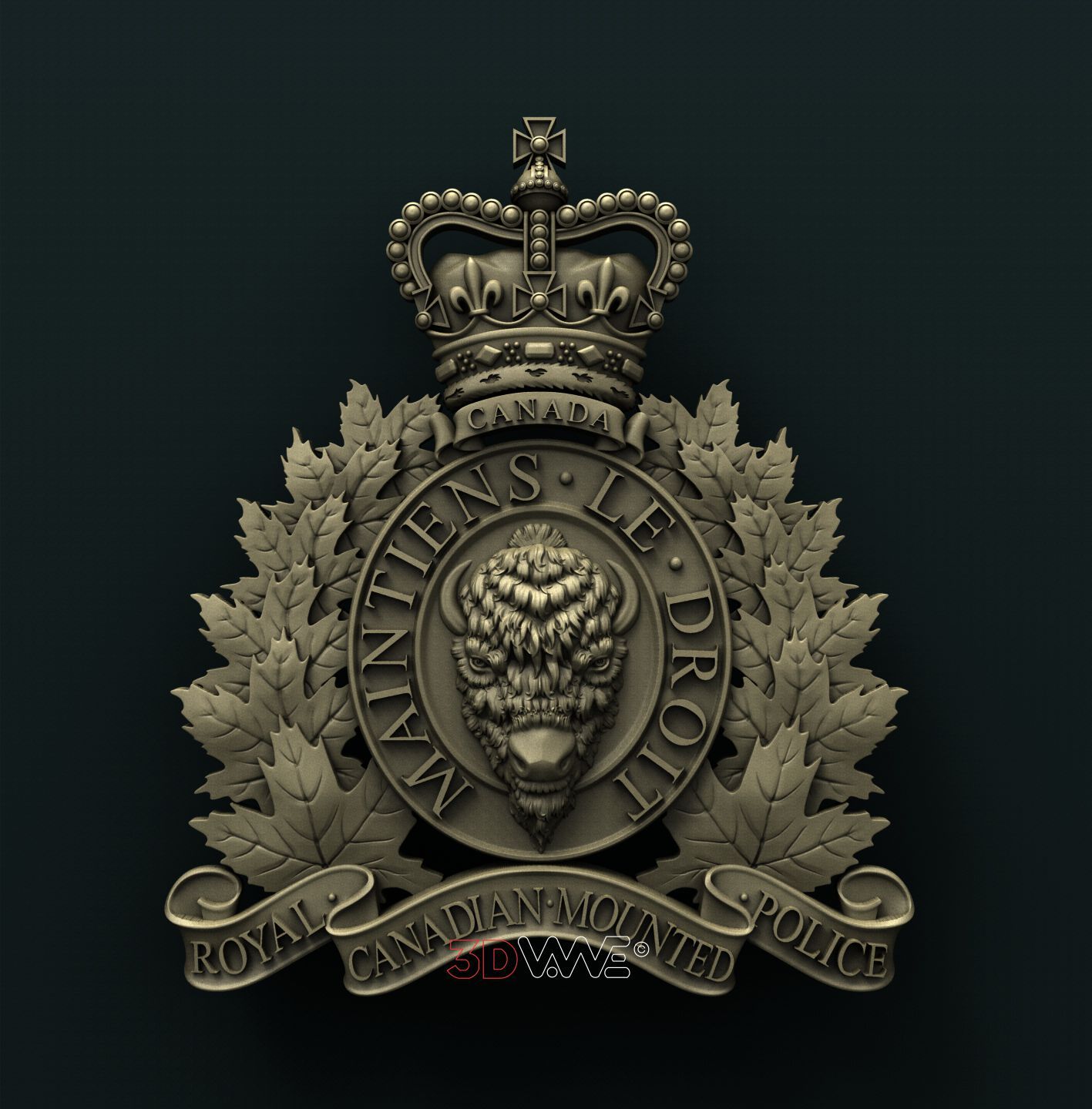 ROYAL CANADIAN MOUNTED POLICE 3D STL 3DWave