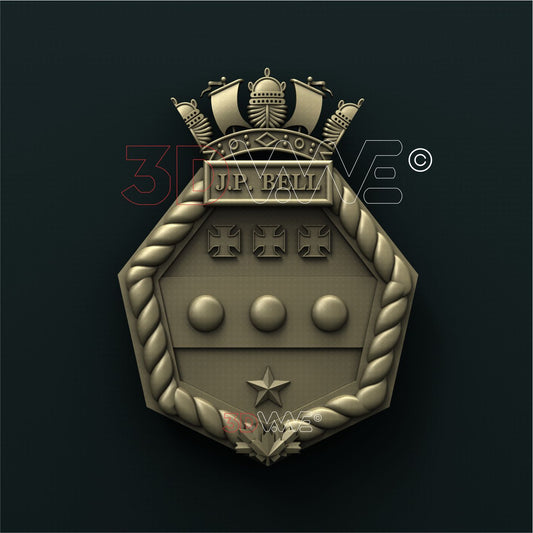 ROYAL CANADIAN NAVY LEAGUE JP BELL 3D STL 3DWave