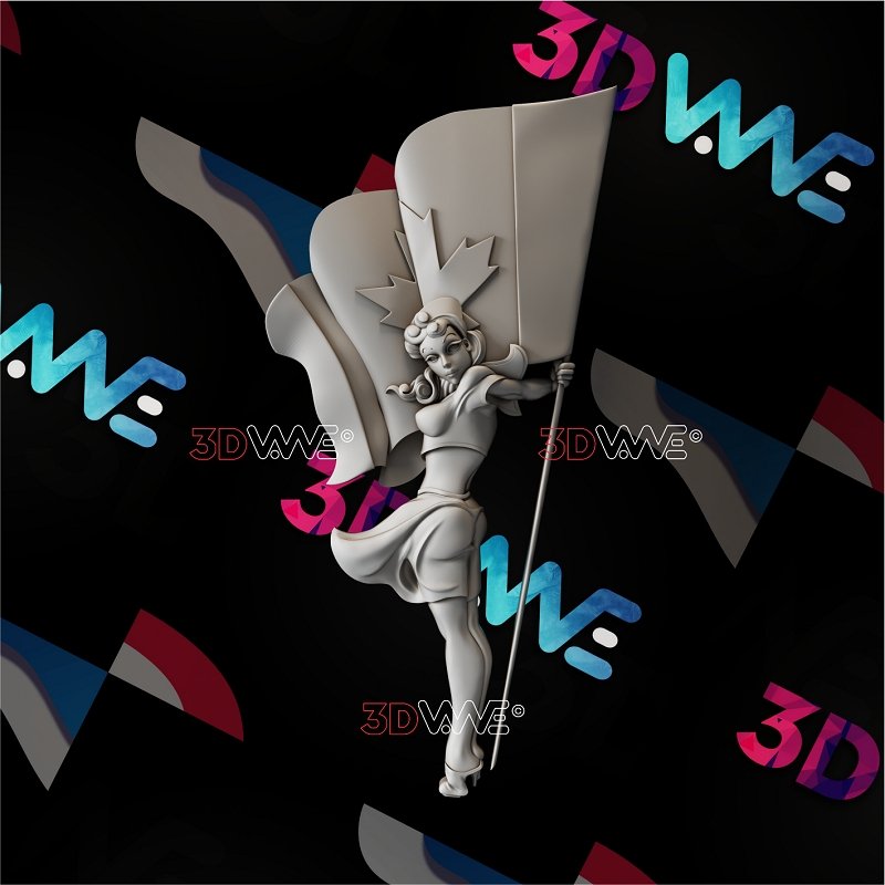 ROYAL CANADIAN NAVY PIN-UP GIRL 3d stl 3DWave