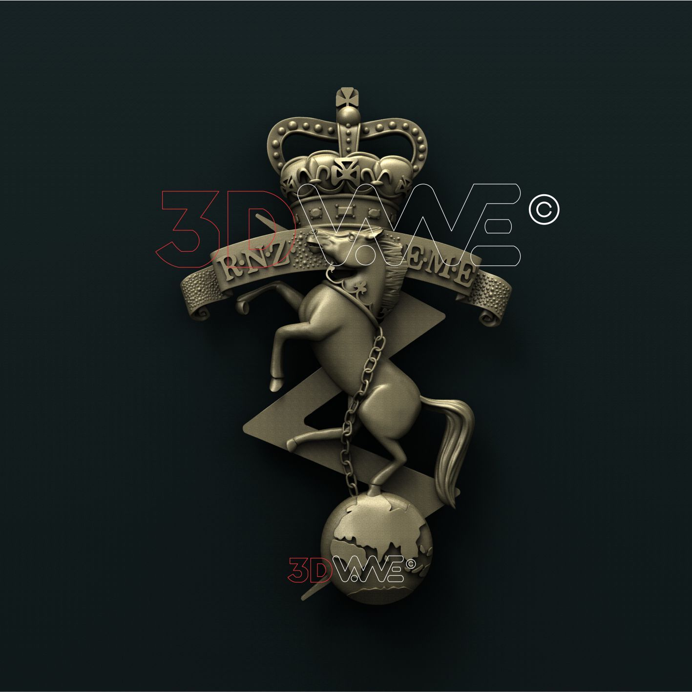 ROYAL NEW ZEALAND ELECTRICAL AND MECHANICAL ENGINEERS (RNZEME) 3D STL 3DWave