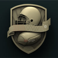 Thumbnail for RUGBY 3D STL 3DWave