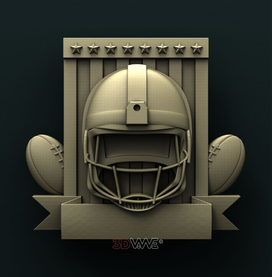 RUGBY 3D STL 3DWave