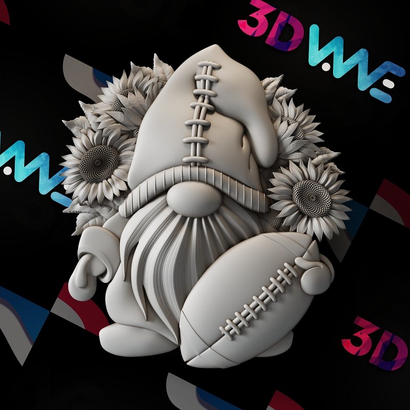 RUGBY GNOME 3d stl - 3DWave.us
