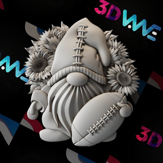 RUGBY GNOME 3d stl - 3DWave.us