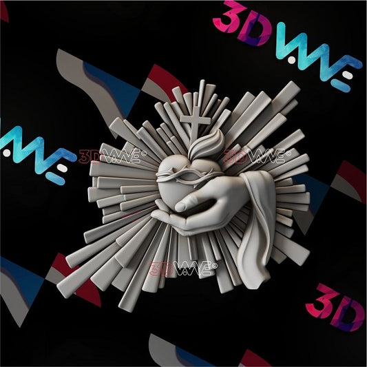 SACRED HEART 3d stl 3DWave.us