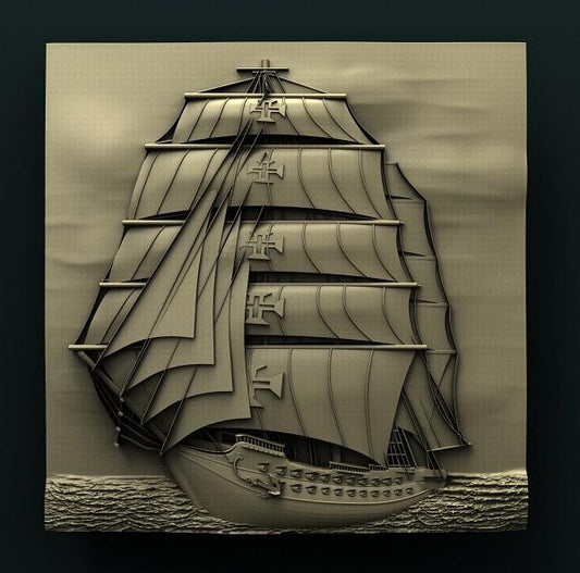 SAILING SHIP 3D STL 3DWave