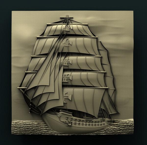 SAILING SHIP 3D STL 3DWave