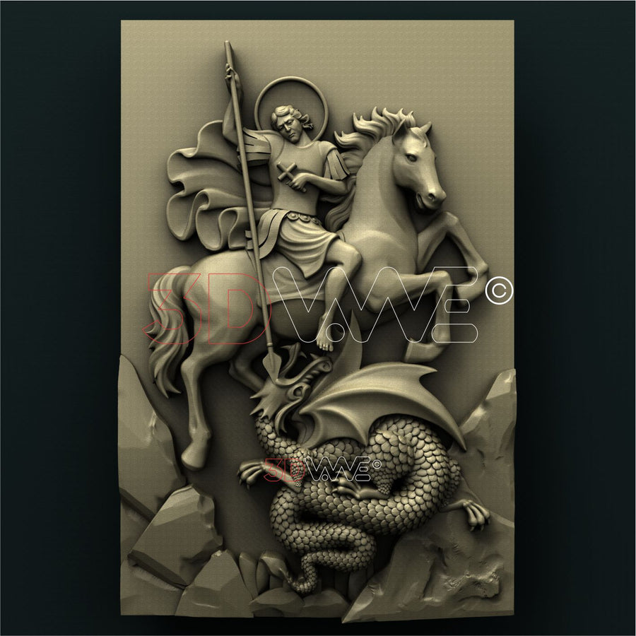 SAINT GEORGE 3D STL 3DWave