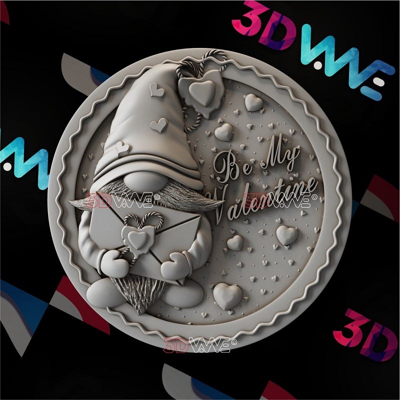 SAINT VALENTINE'S GNOME 3d stl 3DWave.us