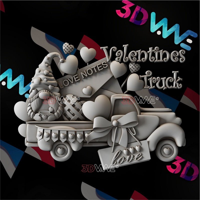 Saint Valentines truck 3d stl 3DWave.us