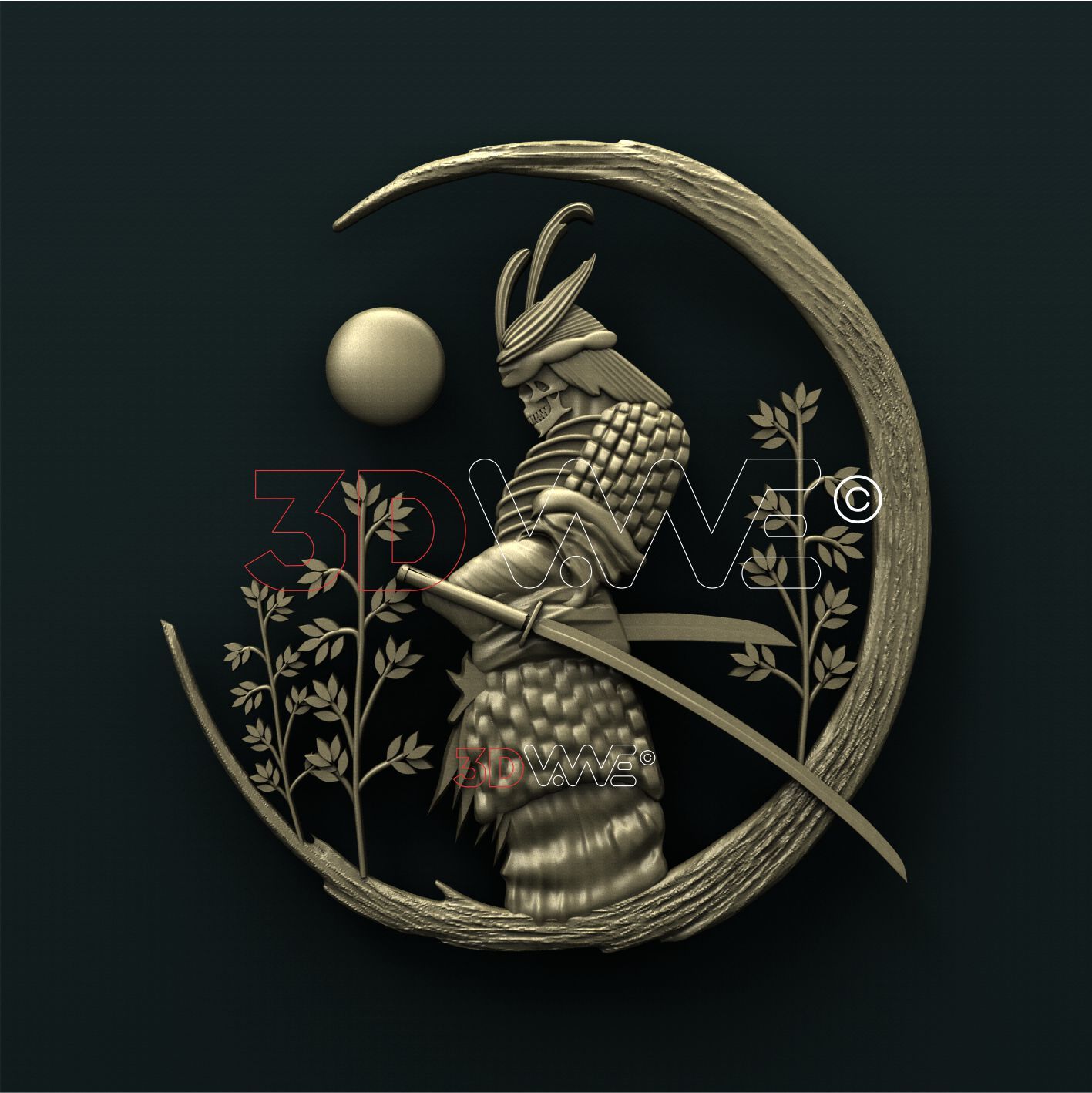 SAMURAI 3D STL 3DWave
