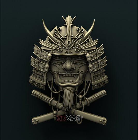 SAMURAI MASK 3D STL 3DWave