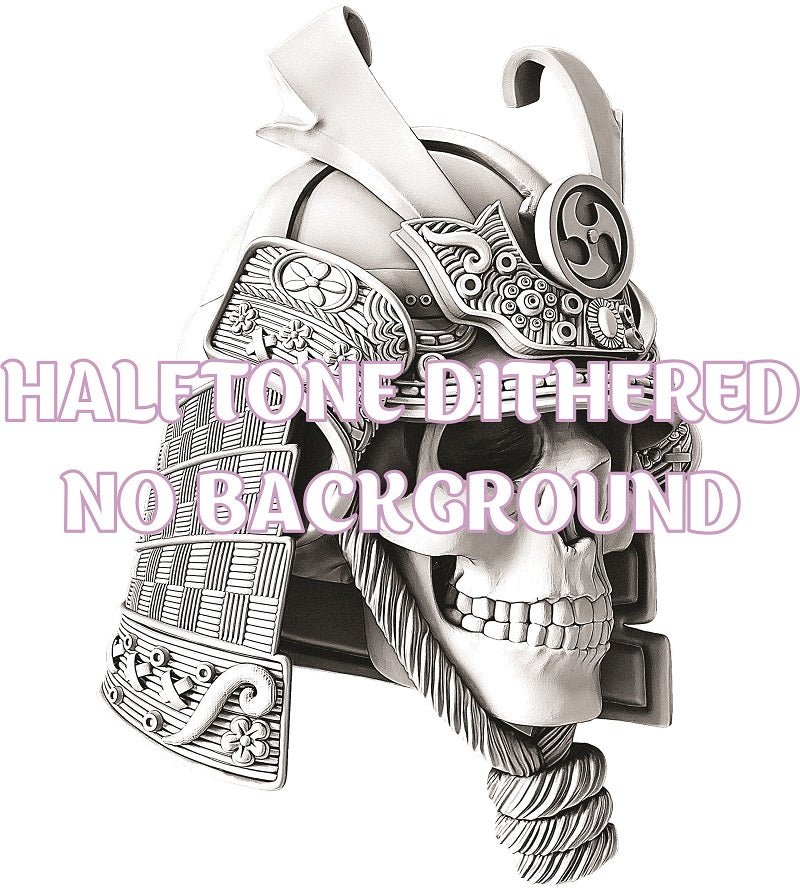 SAMURAI SKULL 3d illusion & laser - ready file 3DWave.us