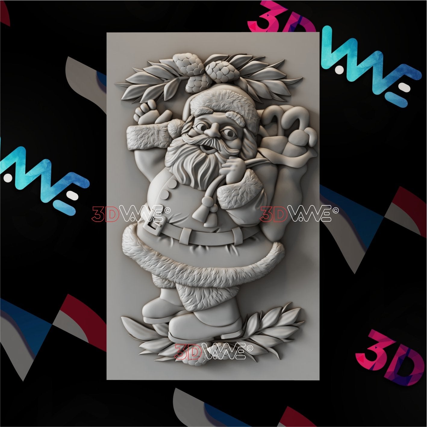 SANTA 3d stl 3DWave.us