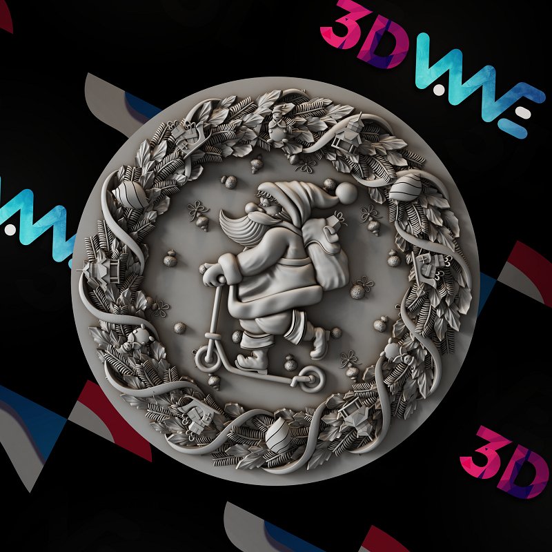 SANTA CLAUS 3D STL - 3DWave.us