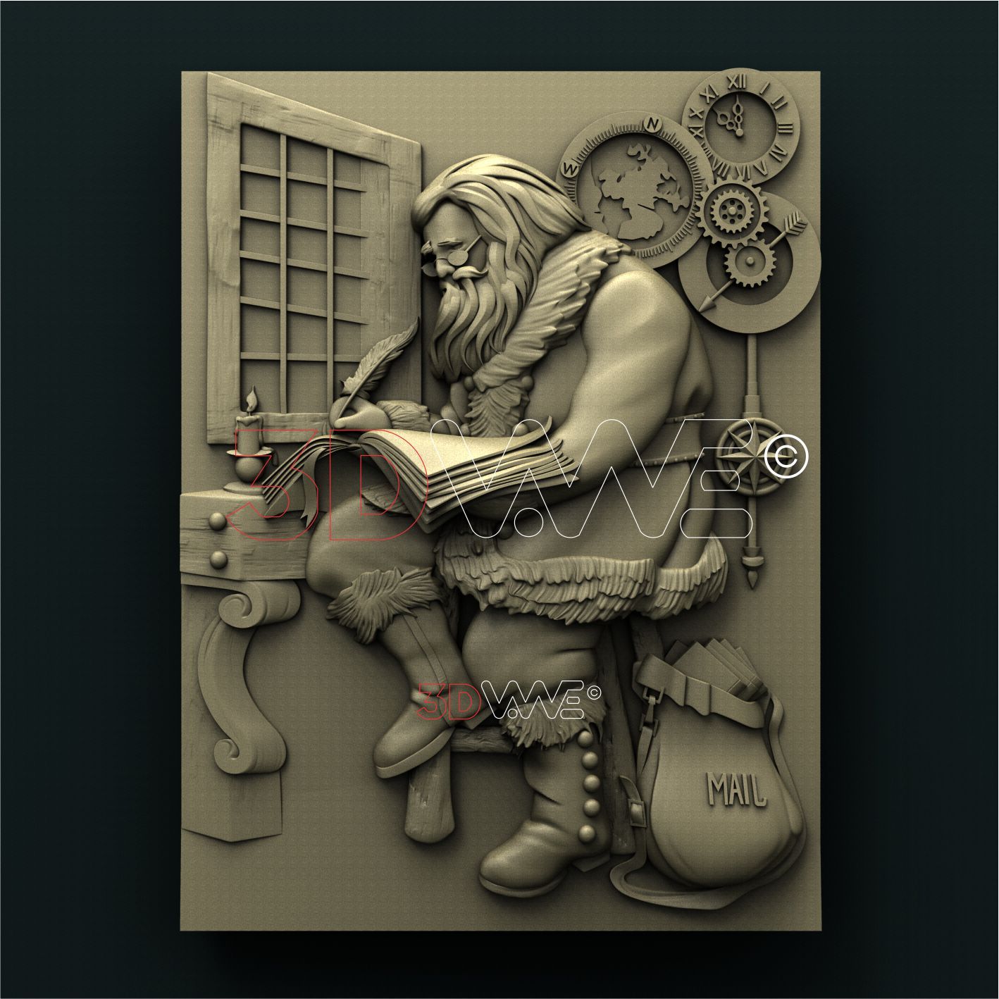 SANTA CLAUS 3D STL 3DWave
