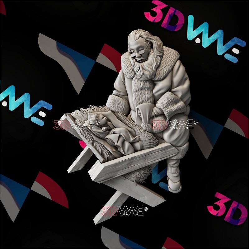 SANTA CLAUS 3d stl 3DWave