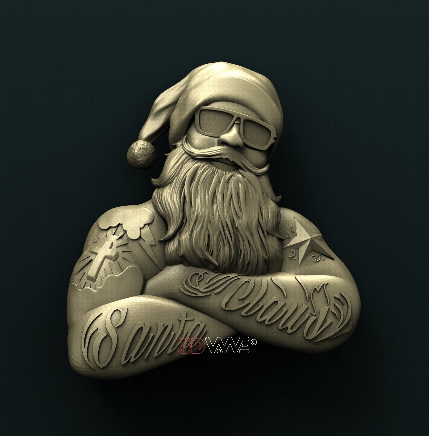 SANTA CLAUS 3D STL 3DWave