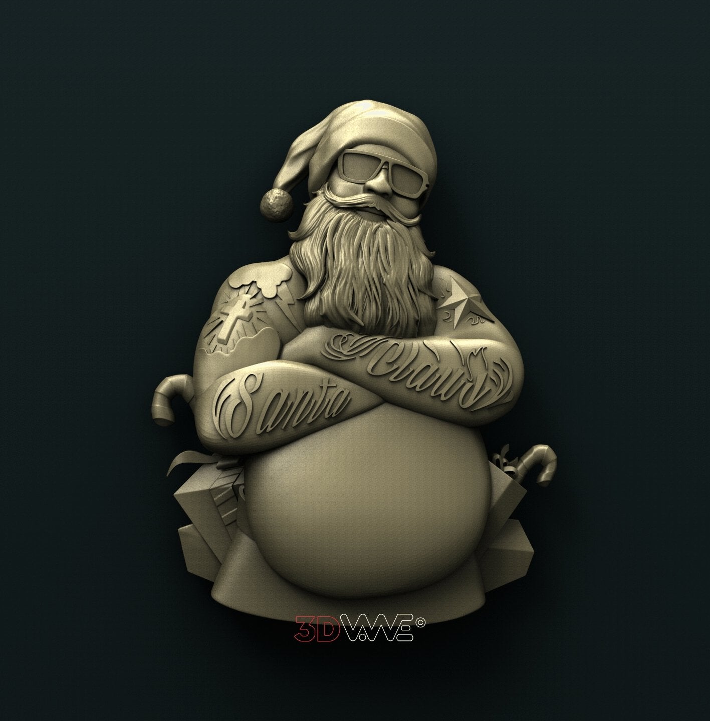 SANTA CLAUS 3D STL 3DWave