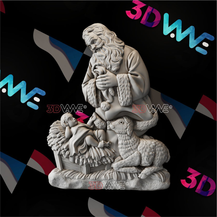 SANTA CLAUS 3d stl 3DWave