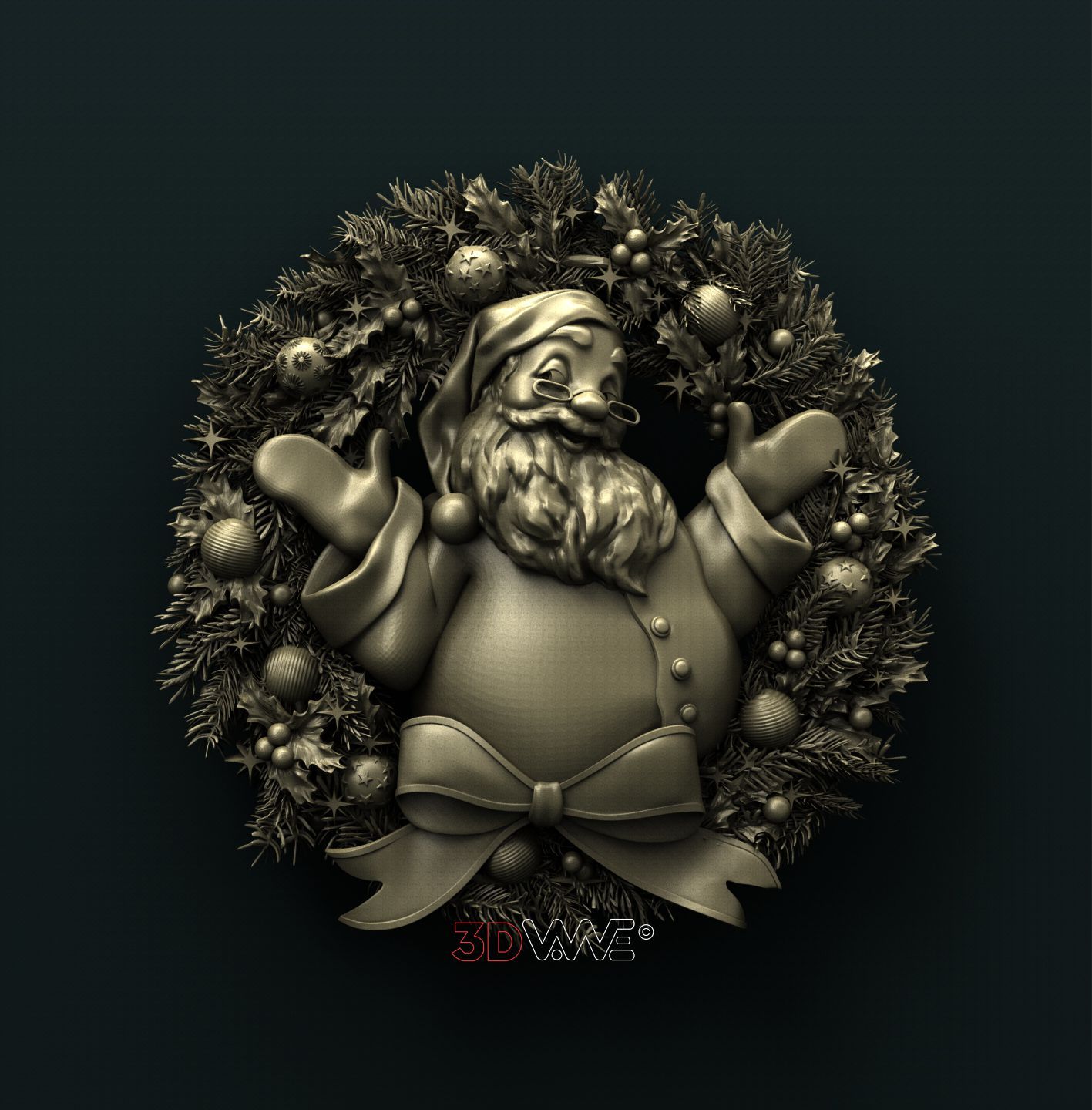 SANTA CLAUS 3D STL 3DWave