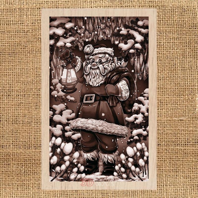SANTA CLAUS pyroprinter & laser-ready file 3DWave.us