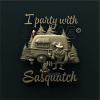 Thumbnail for SASQUATCH CAMPING SIGN 3DWave