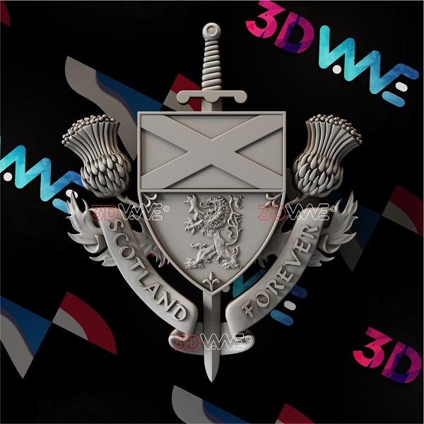 SCOTLAND FOREVER 3d stl 3DWave.us