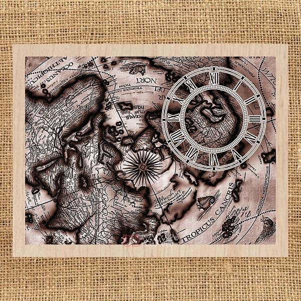 SEA CLOCK pyroprinter and laser-ready file 3DWave.us