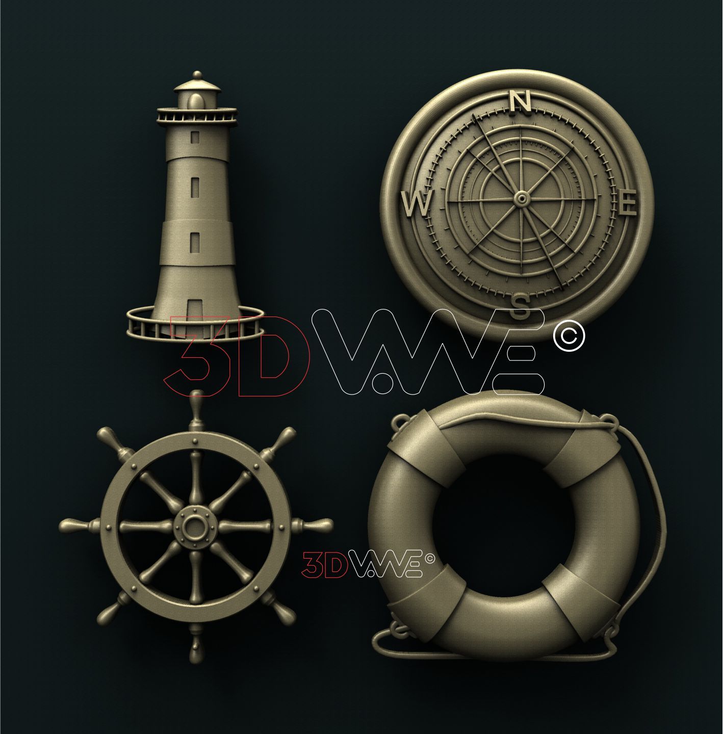 SEA SET 3D STL 3DWave