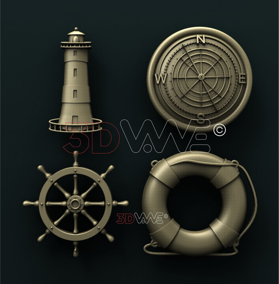 SEA SET 3D STL 3DWave