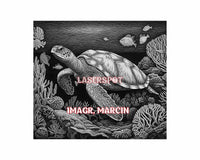 Thumbnail for Sea turtle 3d illusion & laser-ready files - 3DWave.us